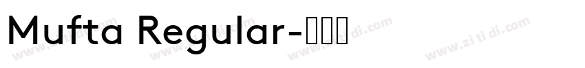 Mufta Regular字体转换